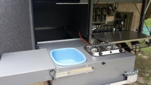 4X4 HUNTER's CAMPING TRAILER with lockable vault.