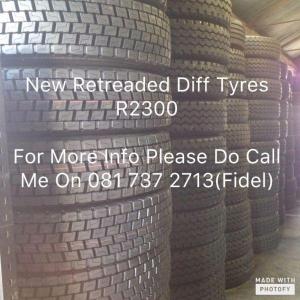 NEW RETREADED DIFF TYRE'S / TRACTION TYRE'S FOR SALE